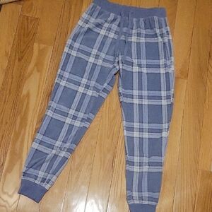 Aeropostale Blue and White Checkered Pajama Pants